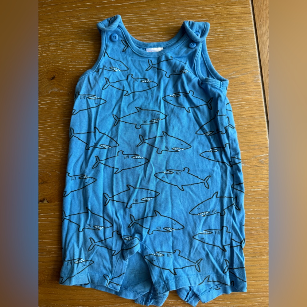 Hanna Andersson Shark Print Bodysuit